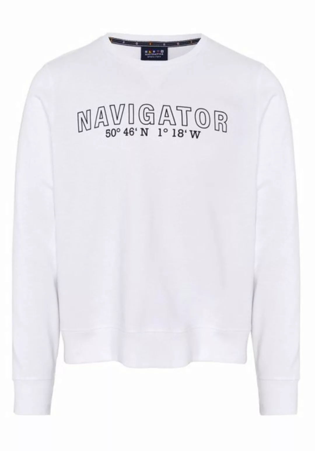 NAVIGATOR Sweatshirt mit Rundhals Ausschnitt günstig online kaufen