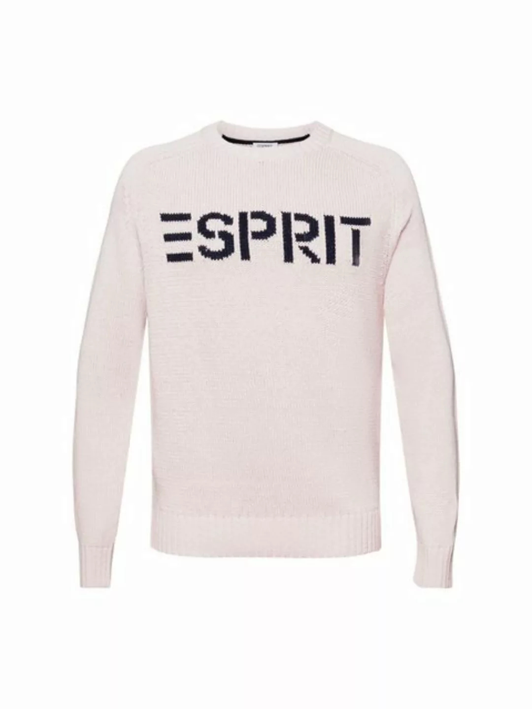Esprit Strickpullover Grobstrickpullover mit Logo günstig online kaufen