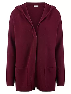 Kapuzen-Strickjacke include lila günstig online kaufen
