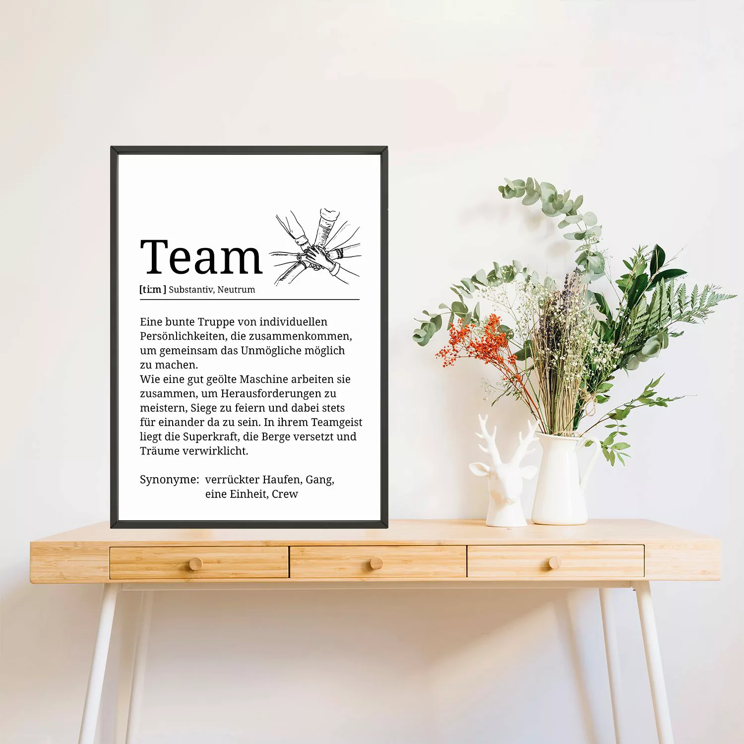 Tigerlino Poster Team Definition Kollegen Geschenk günstig online kaufen