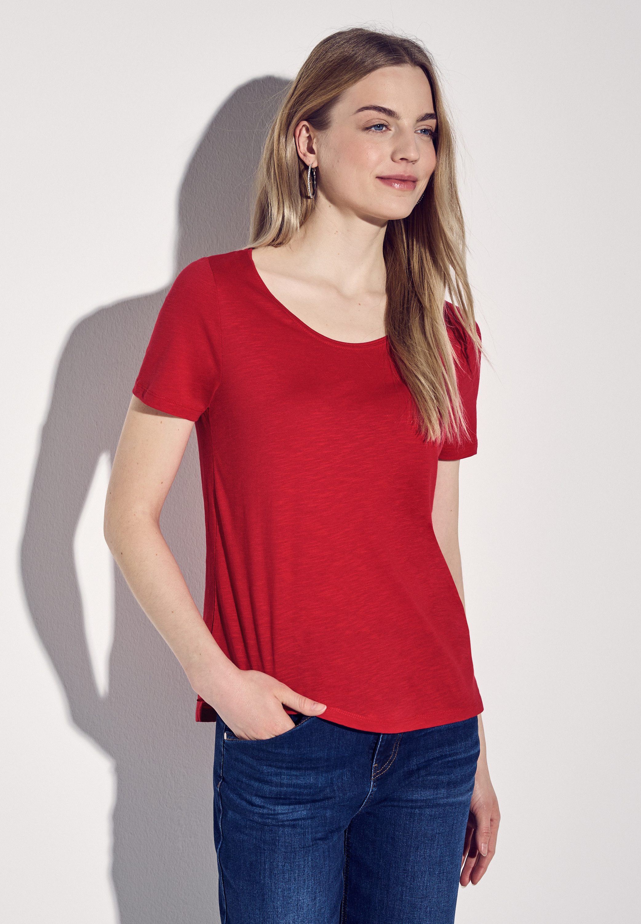 STREET ONE V-Shirt, mit V-Ausschnitt günstig online kaufen