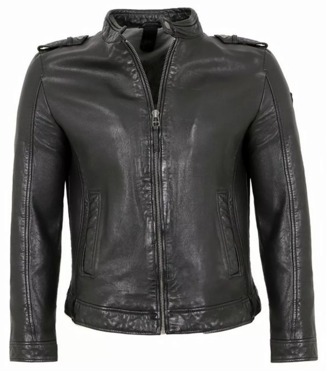 Gipsy Lederjacke GMAktos Echtleder Herren Lederjacke Lammnappa schwarz günstig online kaufen