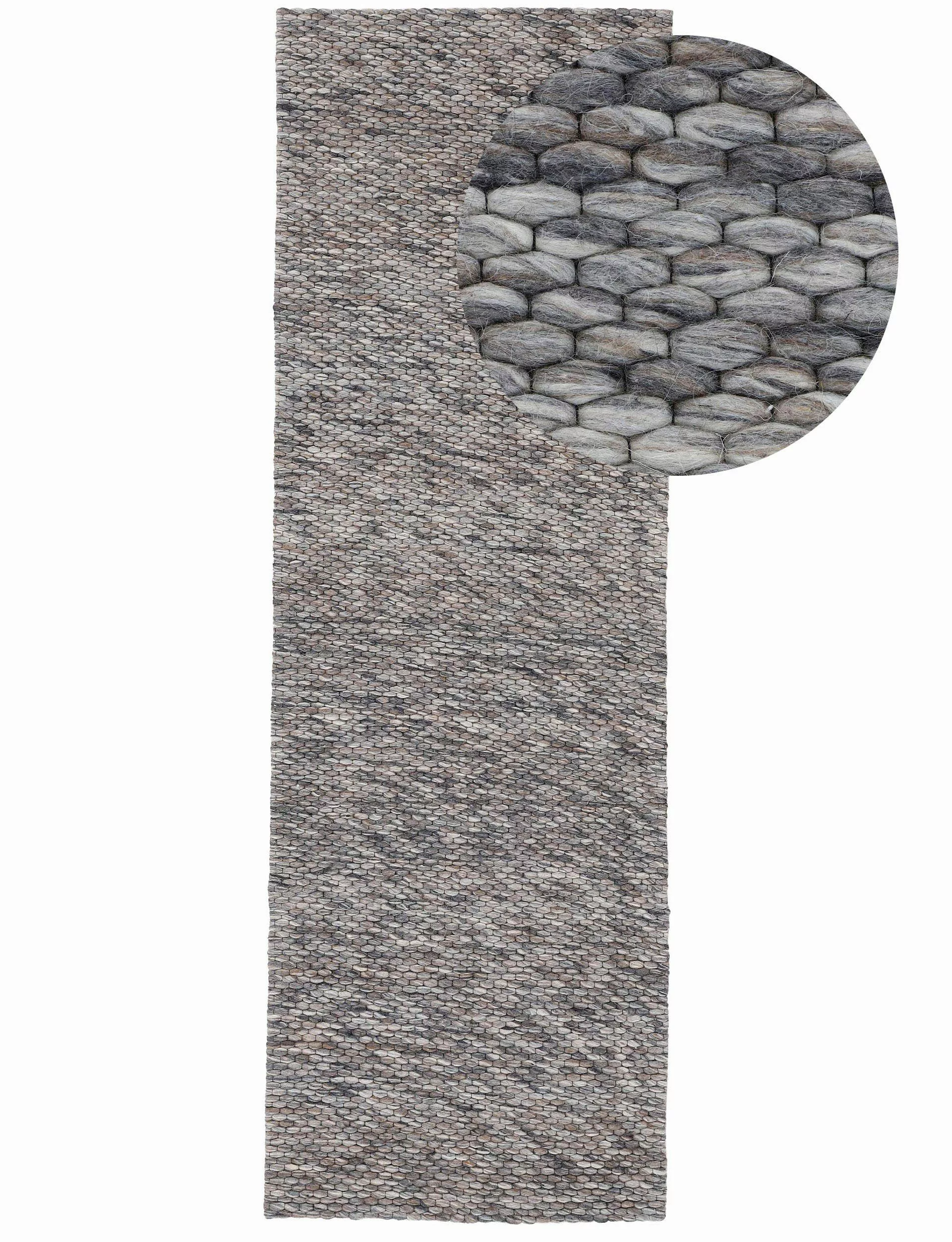 carpetfine Wollteppich »Sina, auch als Läufer«, rechteckig, 14 mm Höhe, Han günstig online kaufen