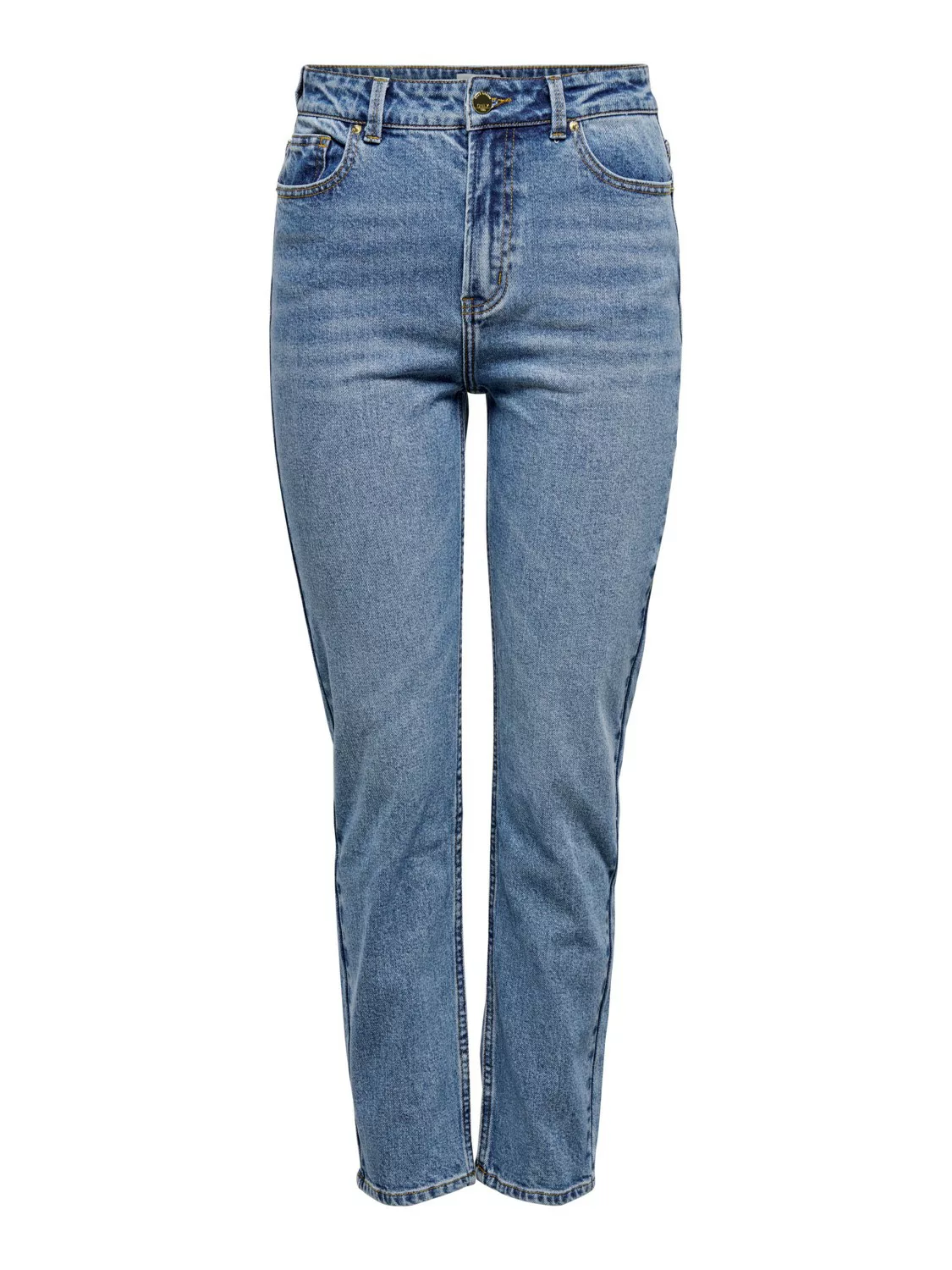 Only Damen Jeans ONLEMILY MAE0012 - Straight Fit - Blau - Medium Blue Denim günstig online kaufen