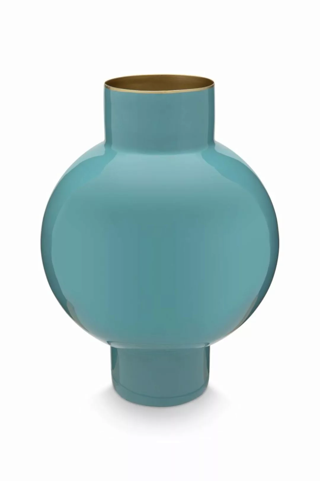 PIP STUDIO Vasen Vase Metal klein sea green 18 x 24 cm (blau) günstig online kaufen