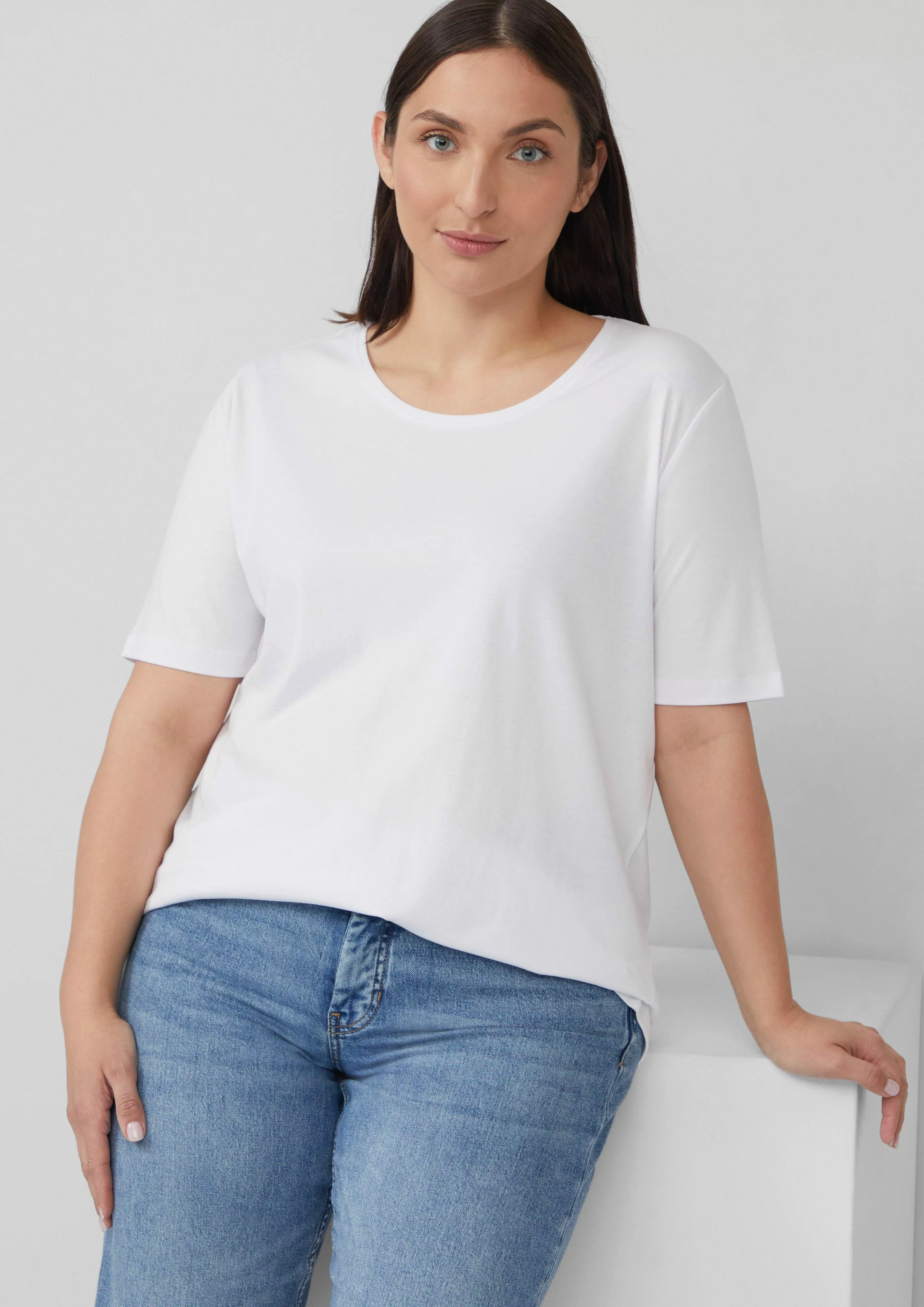 s.Oliver Kurzarmshirt T-Shirt im Slim Fit günstig online kaufen