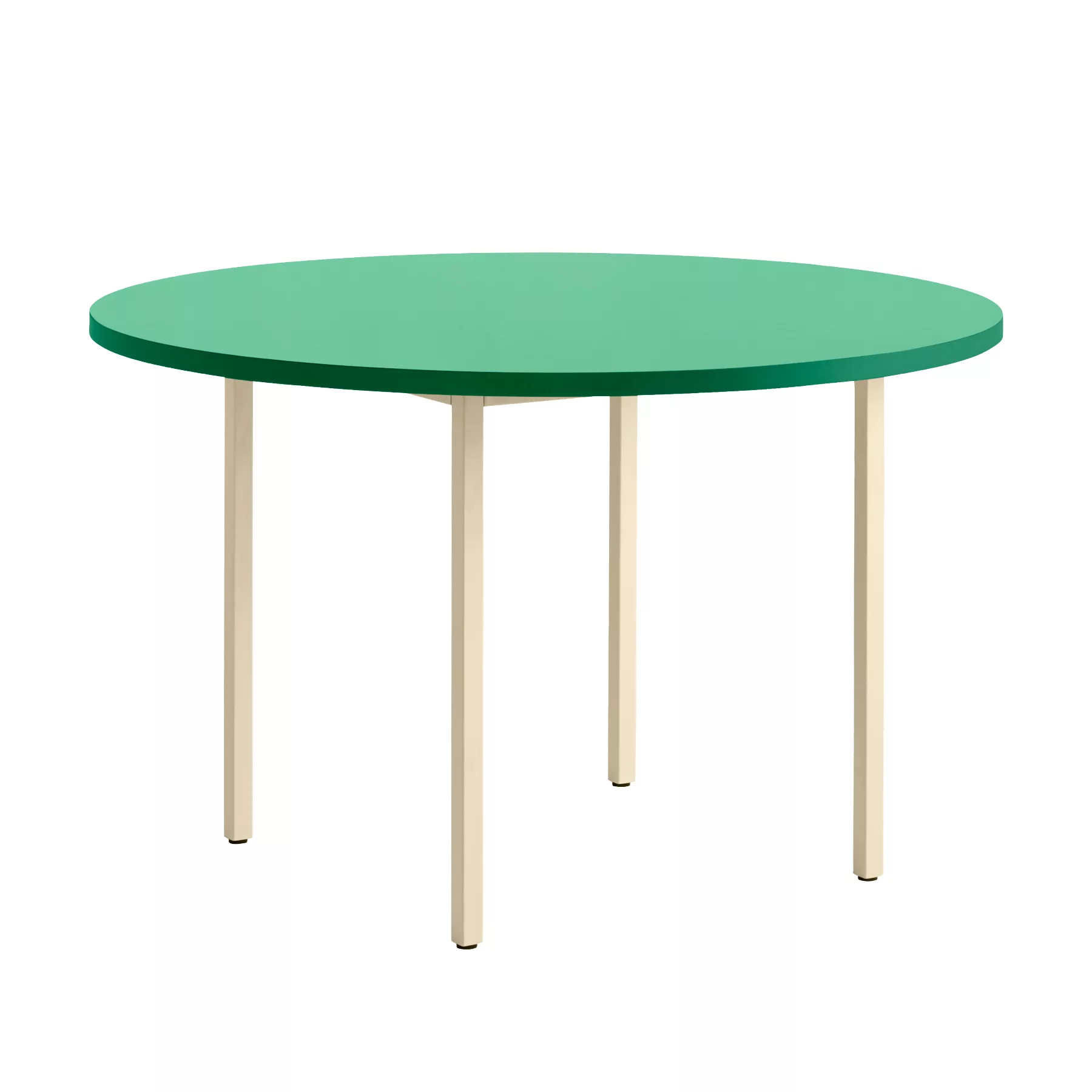 HAY - Two-Colour Esstisch Gestell Elfenbein Ø120cm - grün, elfenbein/Tischp günstig online kaufen
