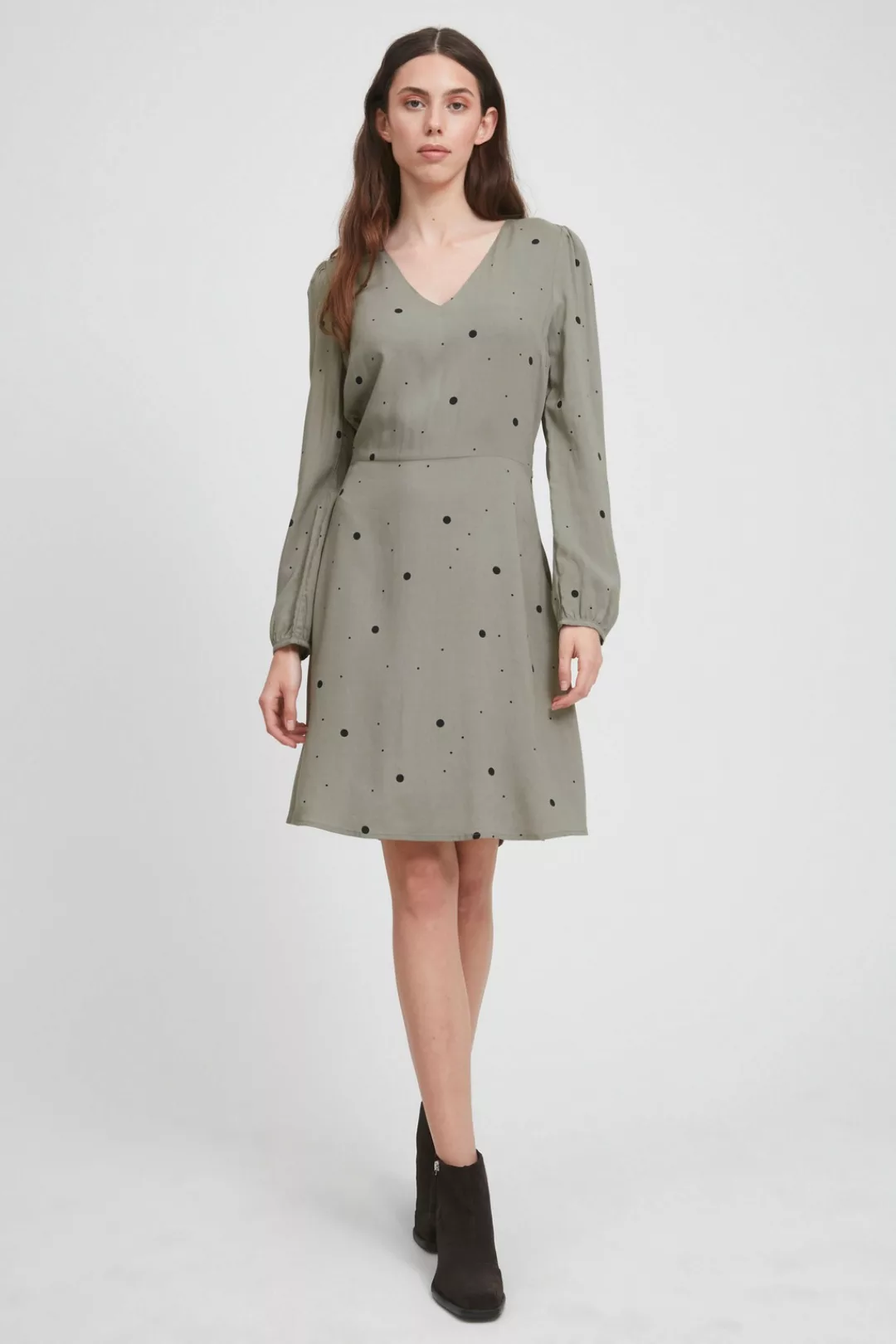 Ichi A-Linien-Kleid IHVERA DR16 - 20115114 Kleid mit Muster günstig online kaufen