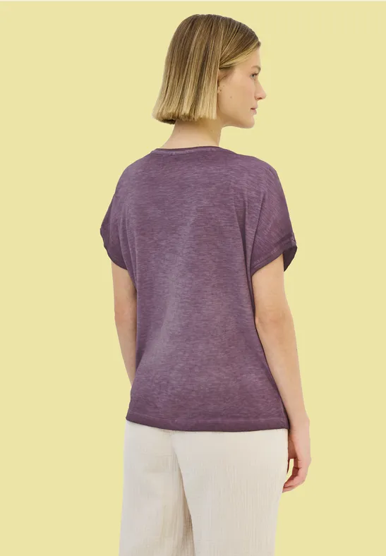 T-Shirt mit Knopfdetail günstig online kaufen