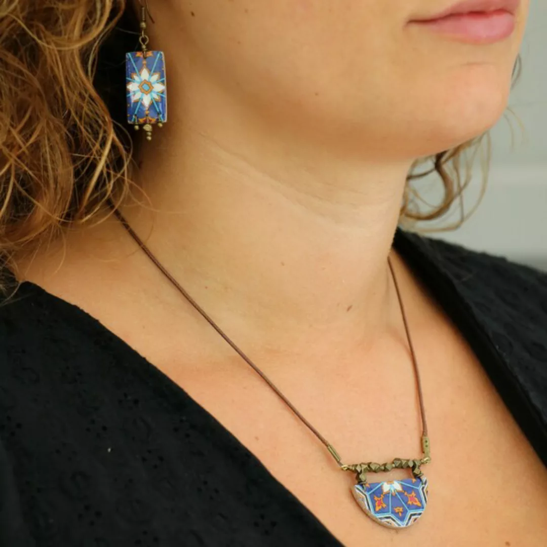 Ohrhänger Mit Handgemachter Farbiger Mosaikfliese - Aryana günstig online kaufen