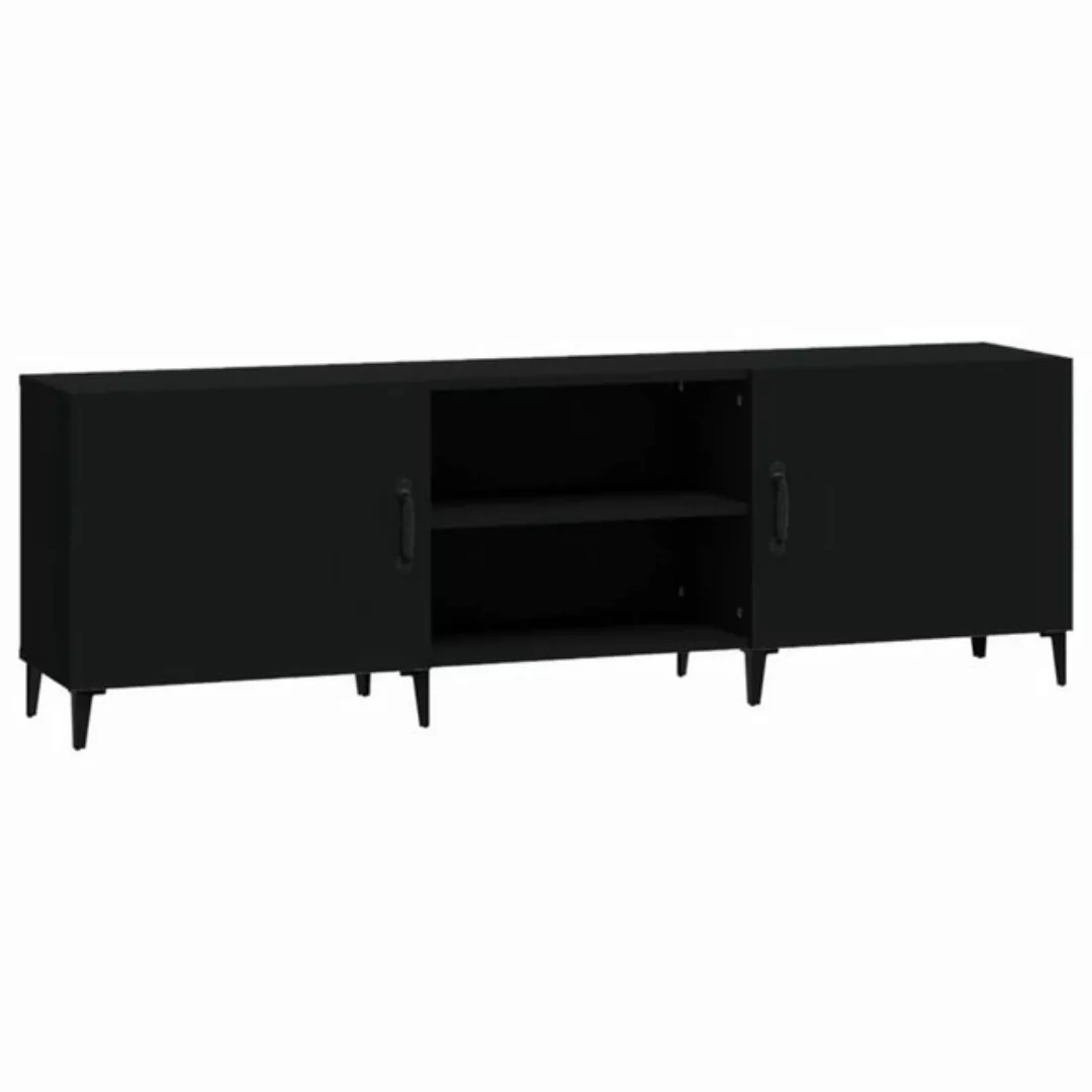 furnicato TV-Schrank Schwarz 150x30x50 cm Holzwerkstoff (1-St) günstig online kaufen