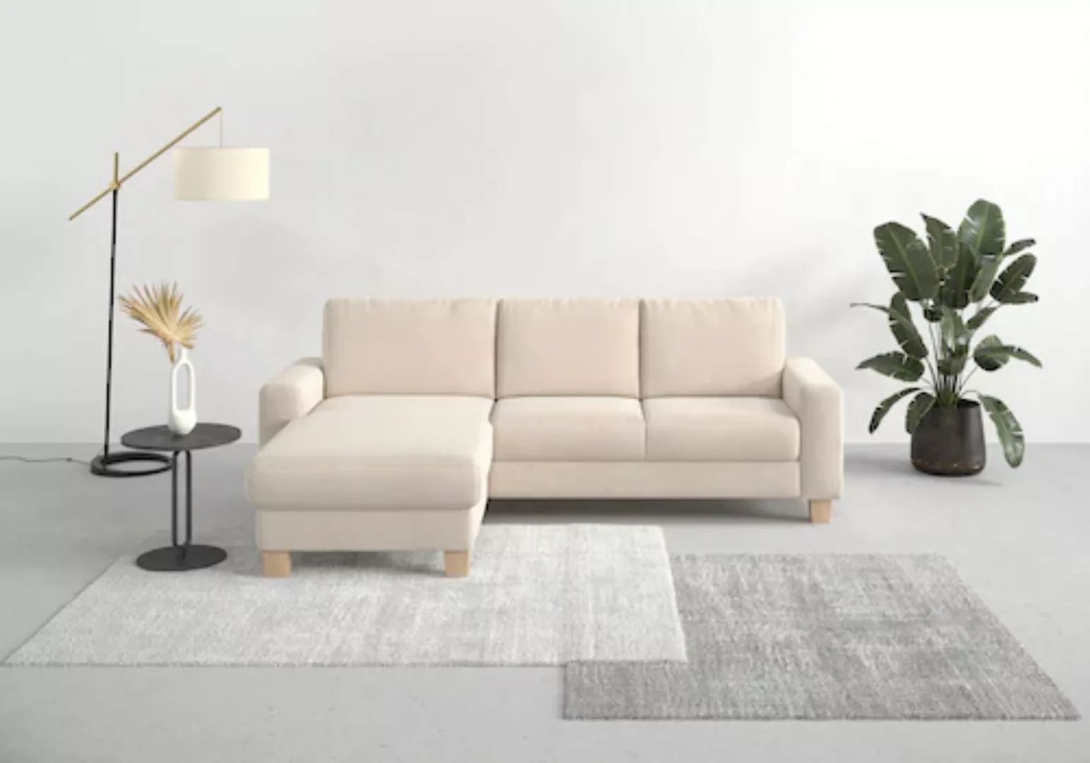 Home affaire Ecksofa »Summer L-Form«, mit Recamiere, mit oder ohne Bettfunk günstig online kaufen