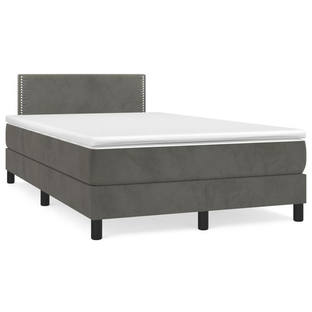 vidaXL Boxspringbett Bett Boxspringbett mit Matratze Samt (120 x 200 cm, Du günstig online kaufen