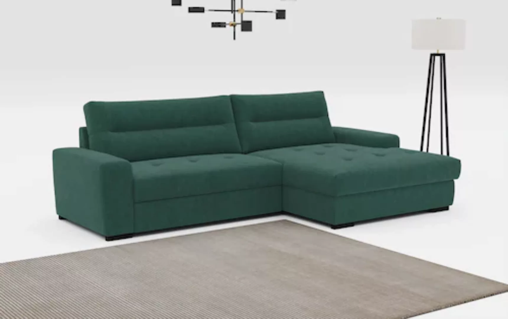 COTTA Ecksofa Cappa L-Form, wahlweise mit Bettfunktion und Bettkasten günstig online kaufen