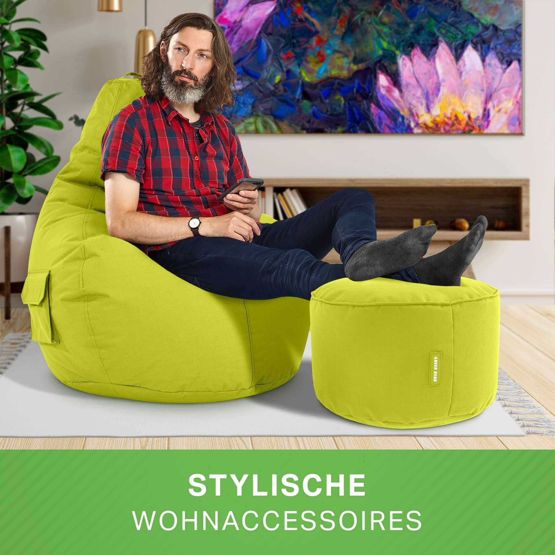 Green Bean Sitzsack Cozy + Stay, günstig online kaufen