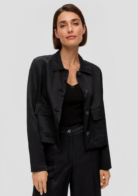 s.Oliver BLACK LABEL Funktionsjacke Jacke aus Viskosemix günstig online kaufen