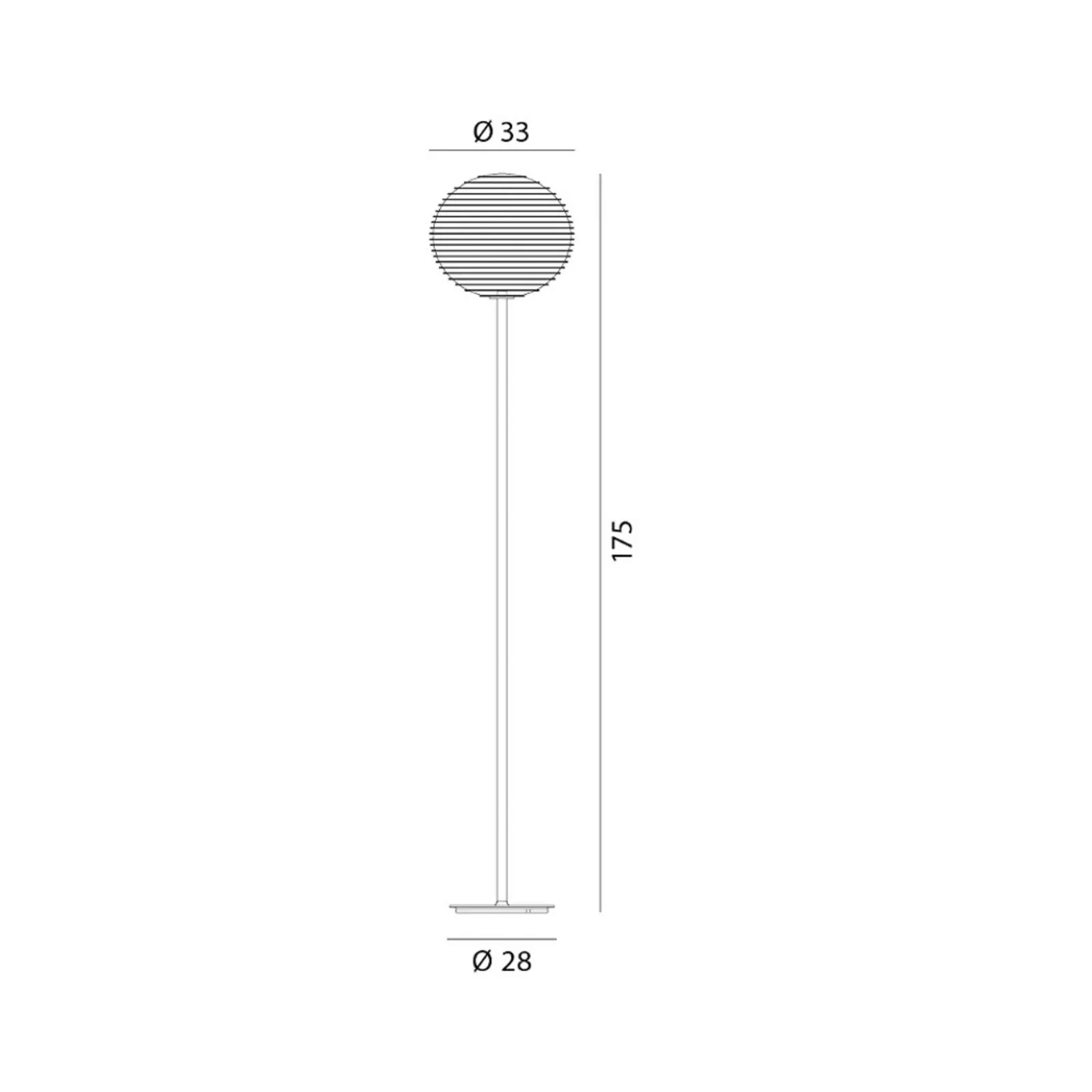 Rotaliana Flow Glass F2 Stehlampe Ø 33 cm günstig online kaufen