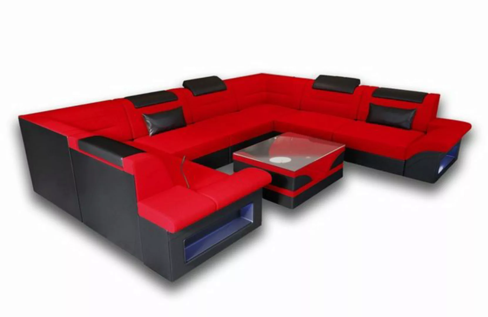Sofa Dreams Wohnlandschaft Stoffsofa Couch Brianza U Form Polster Stoff Sof günstig online kaufen