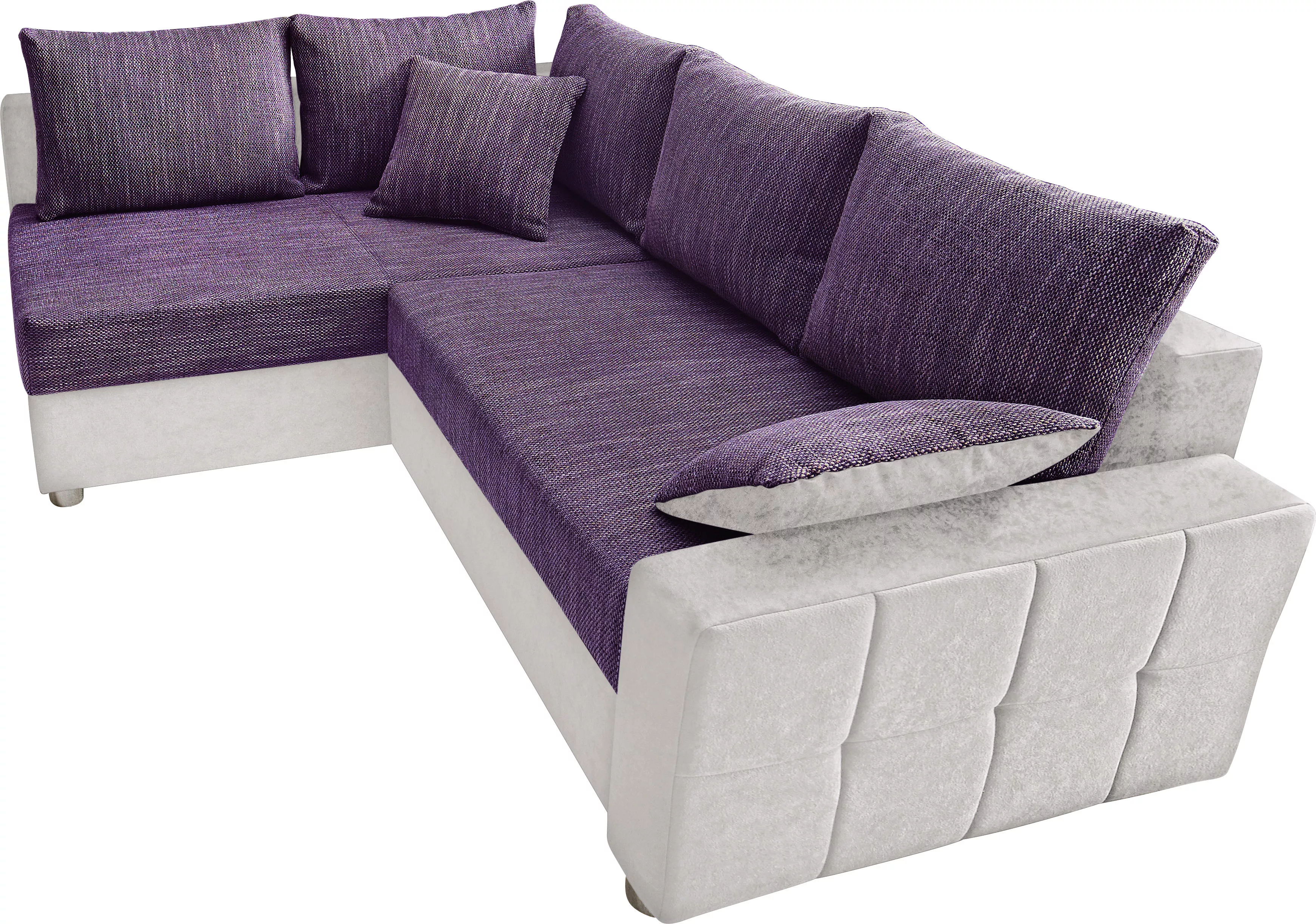 COLLECTION AB Ecksofa Parma, mit Bettfunktion, inkl. Zier- und Rückenkissen günstig online kaufen