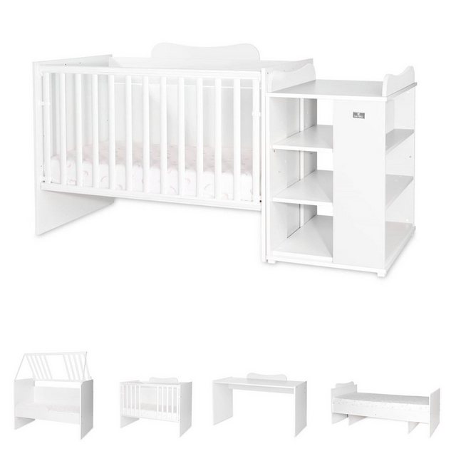 Lorelli Komplettbett Babybett Multi, Jugendbett, Schreibtisch, Wickeltisch, günstig online kaufen