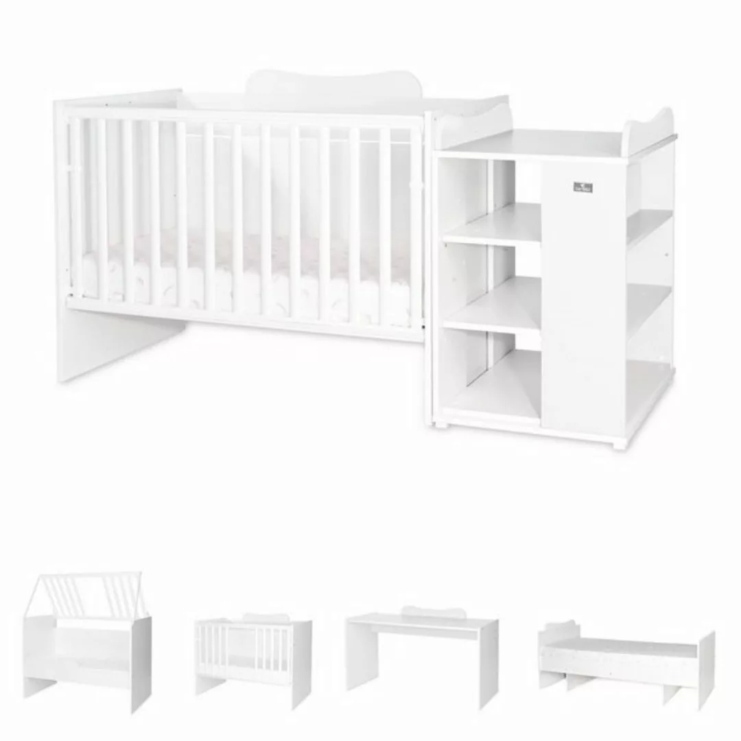 Lorelli Komplettbett Babybett Multi, Jugendbett, Schreibtisch, Wickeltisch, günstig online kaufen