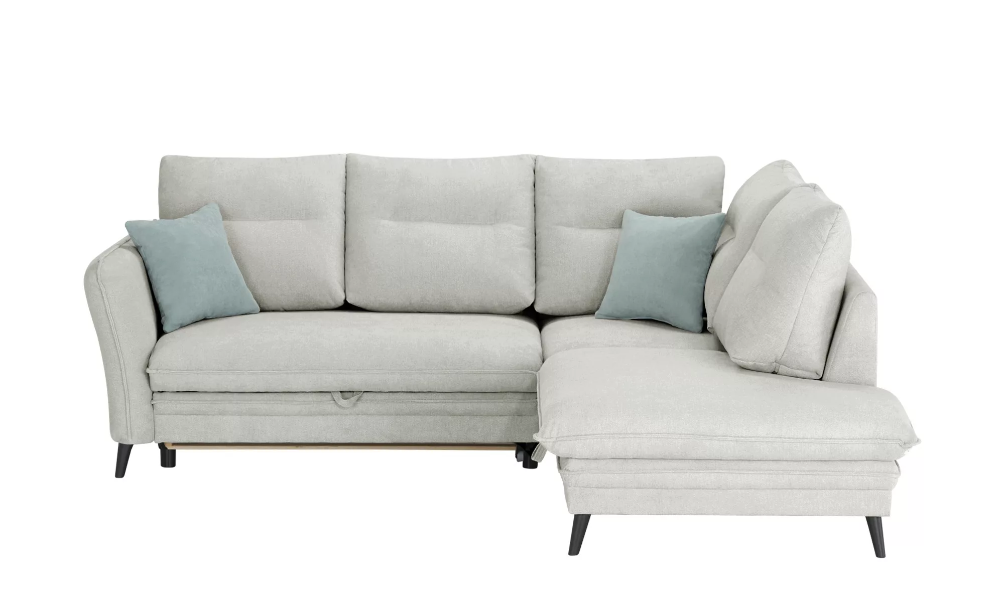 Ecksofa  Wilma ¦ grau ¦ Maße (cm): B: 245 H: 95 T: 203 Polstermöbel > Sofas günstig online kaufen