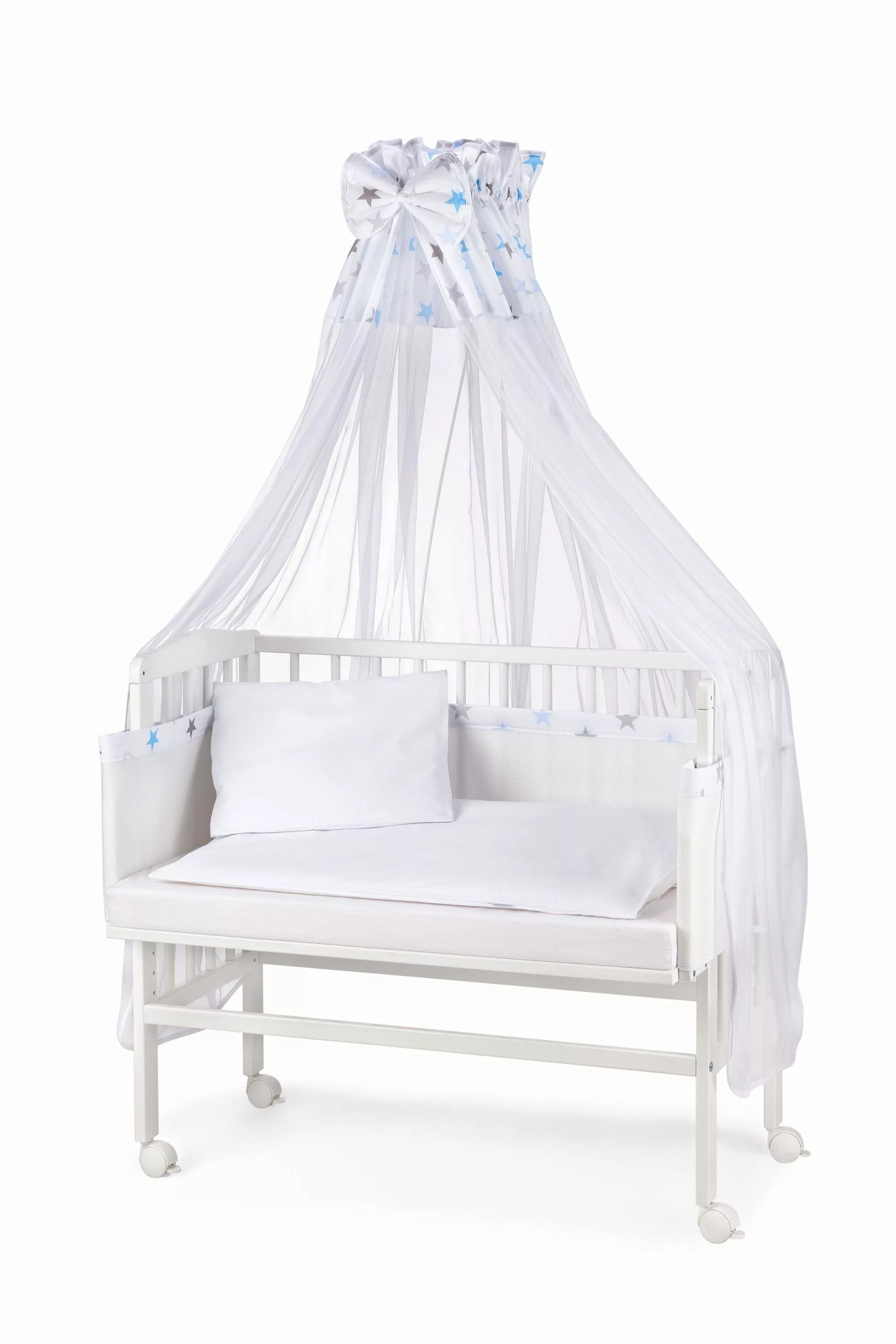 Waldin Beistellbett Waldin Baby Beistellbett,Matratze,Stoffset Buche günstig online kaufen