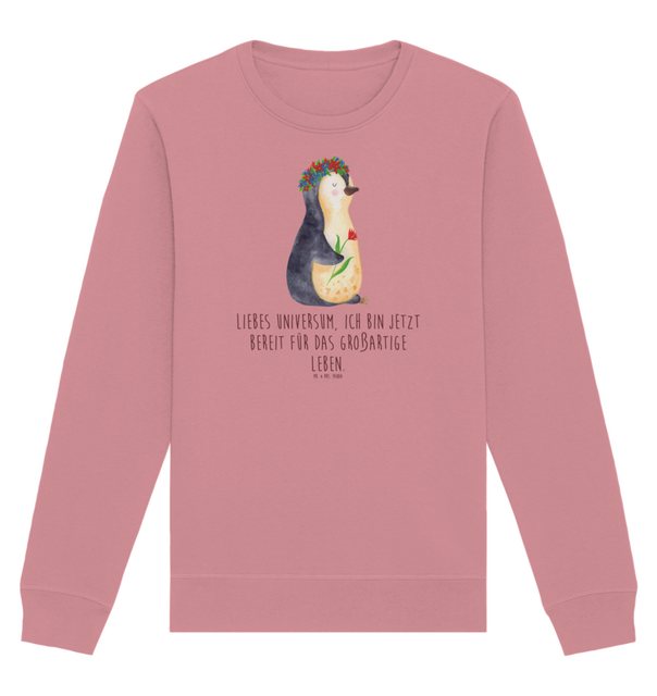 Mr. & Mrs. Panda Longpullover Größe S Pinguin Blumen - Canyon Pink - Gesche günstig online kaufen