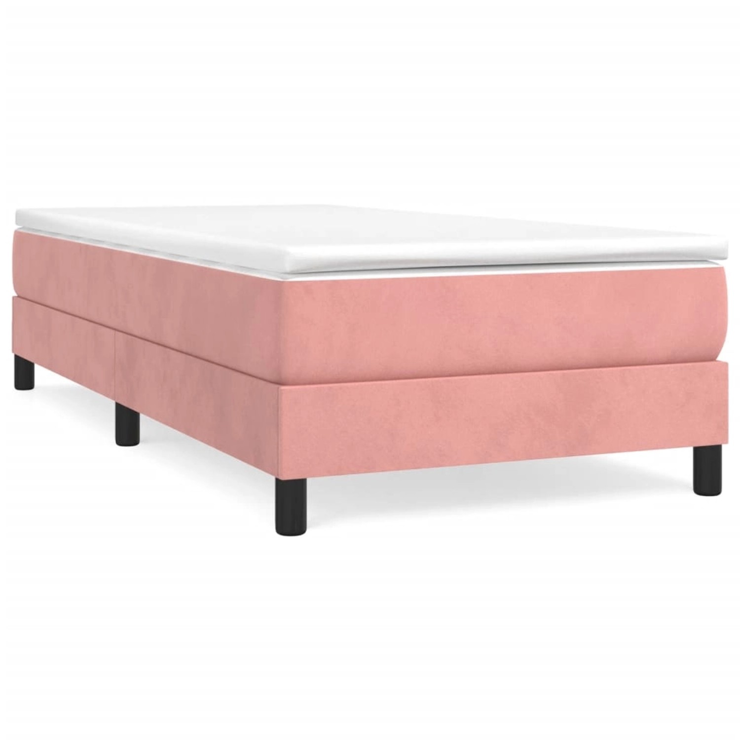 vidaXL Boxspringbett Rosa 80x200 cm Samt1535656 günstig online kaufen