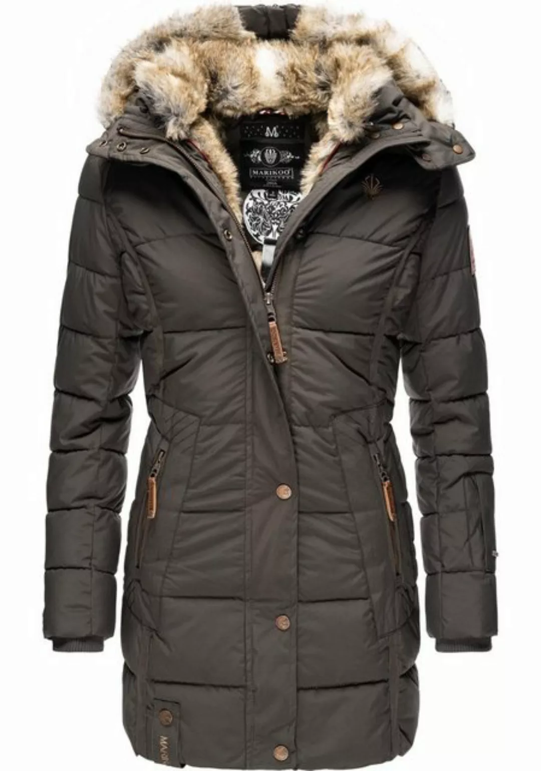 Marikoo Wintermantel "Lieblings Jacke", stylischer Winter Steppmantel m. Ku günstig online kaufen