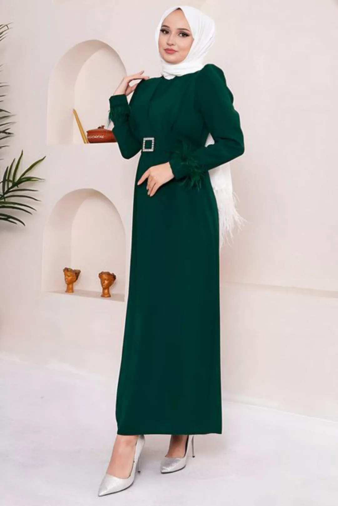 Modabout Maxikleid Langes Kleider Abaya Hijab Kleid Damen- NELB0007D4671ZMT günstig online kaufen