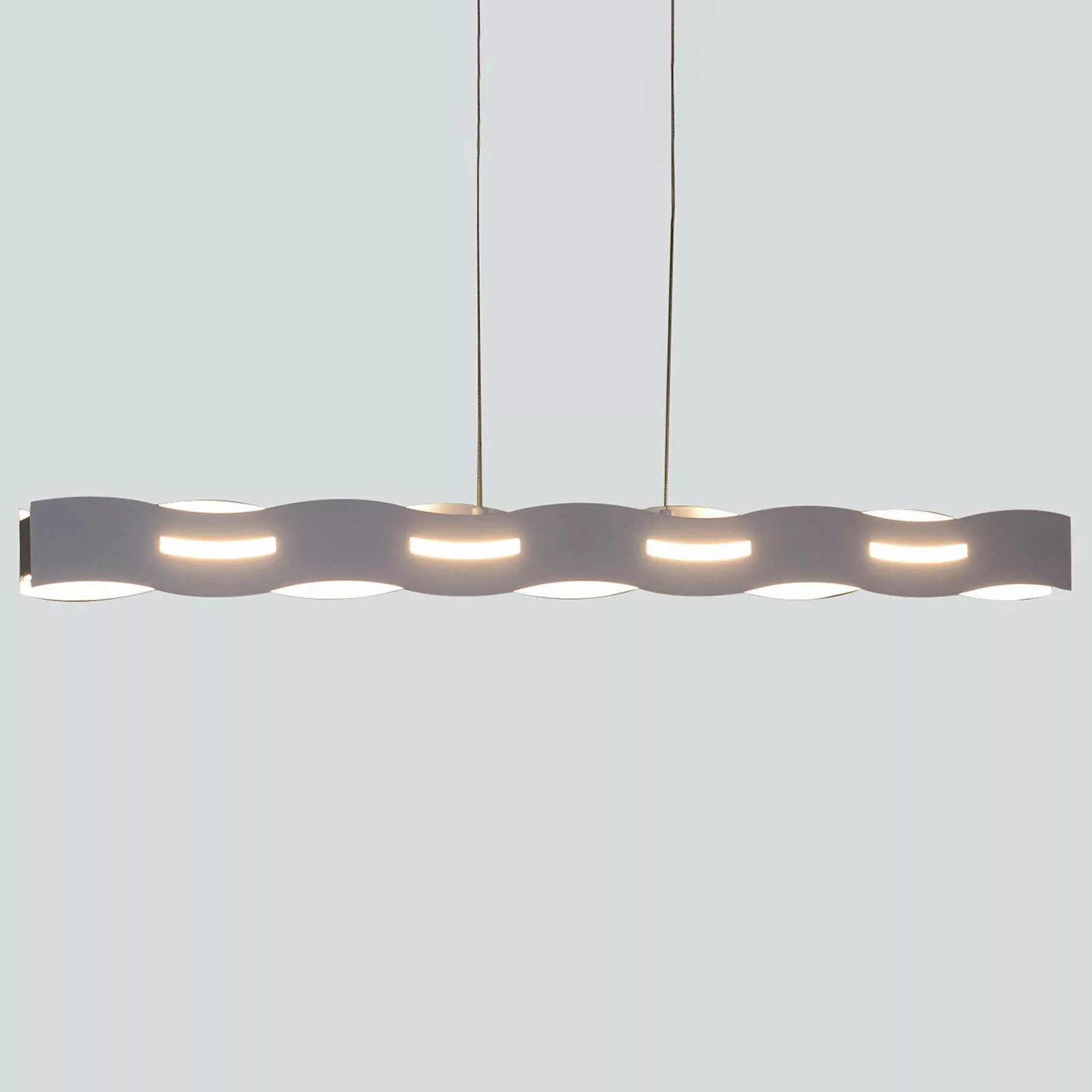 LED Pendelleuchte in Nickel-matt 35W 2300lm günstig online kaufen