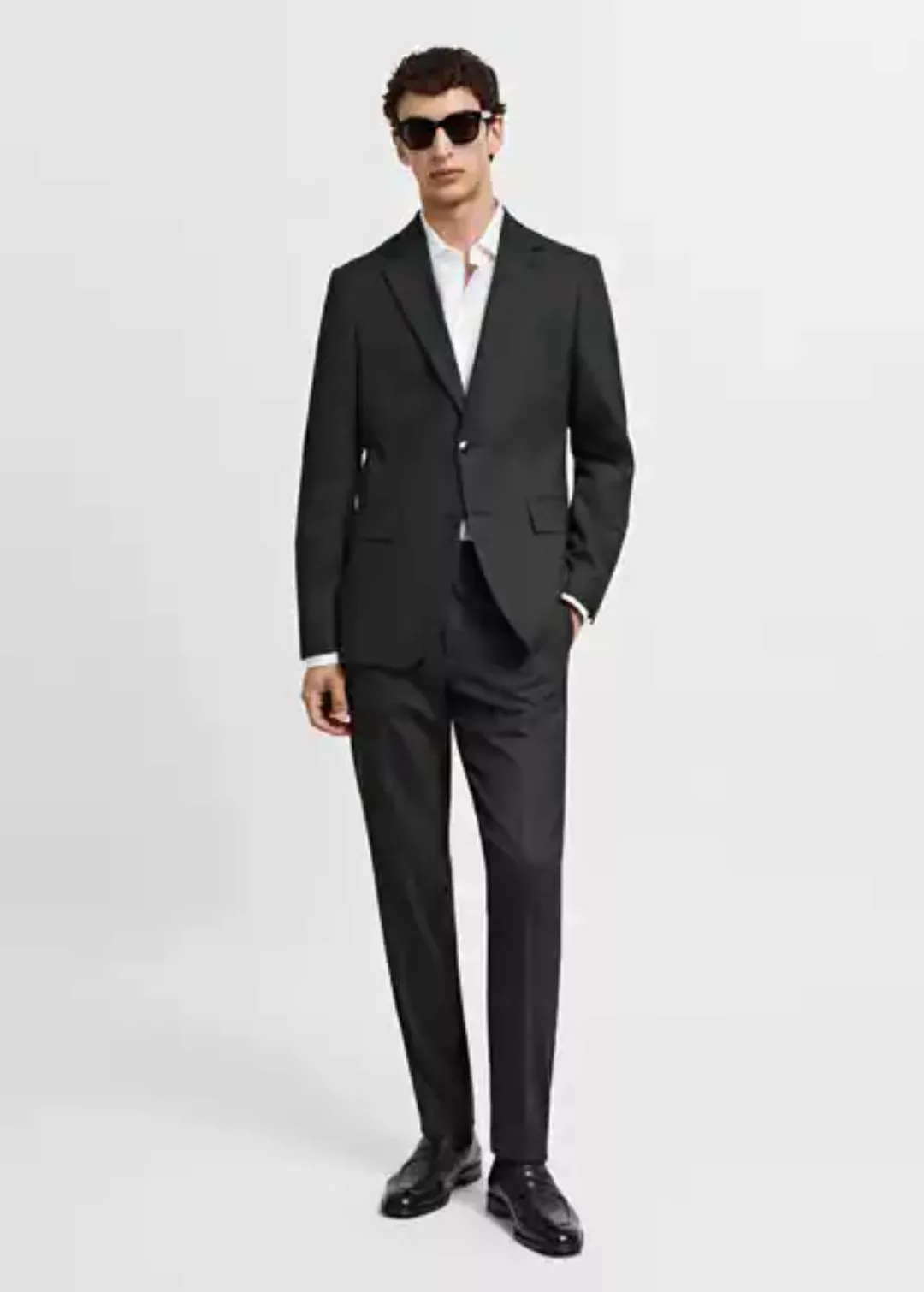 Slim Fit Anzughose aus Cool Wool-Gewebe günstig online kaufen