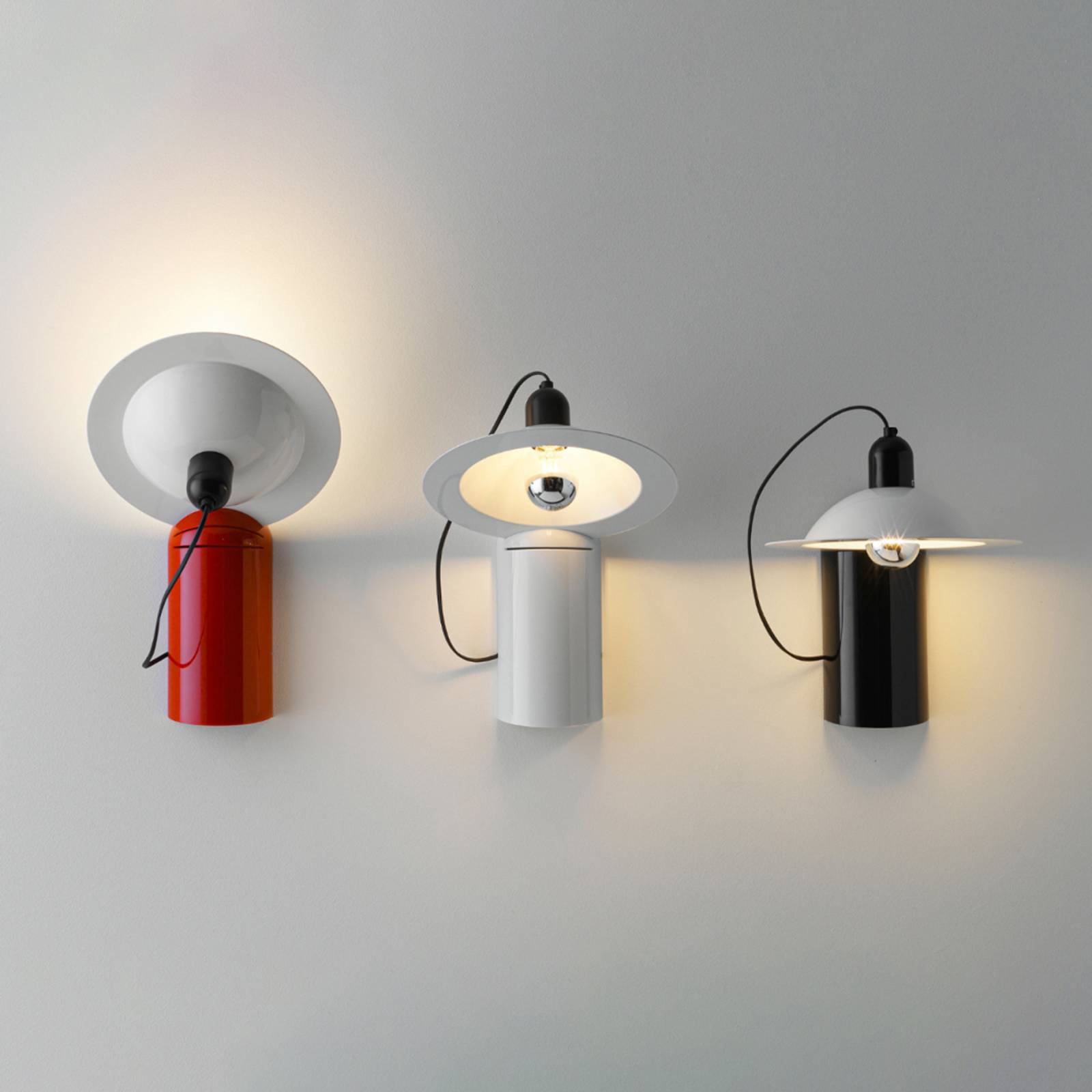Stilnovo Lampiatta LED-Wand-/Tischleuchte, rot günstig online kaufen