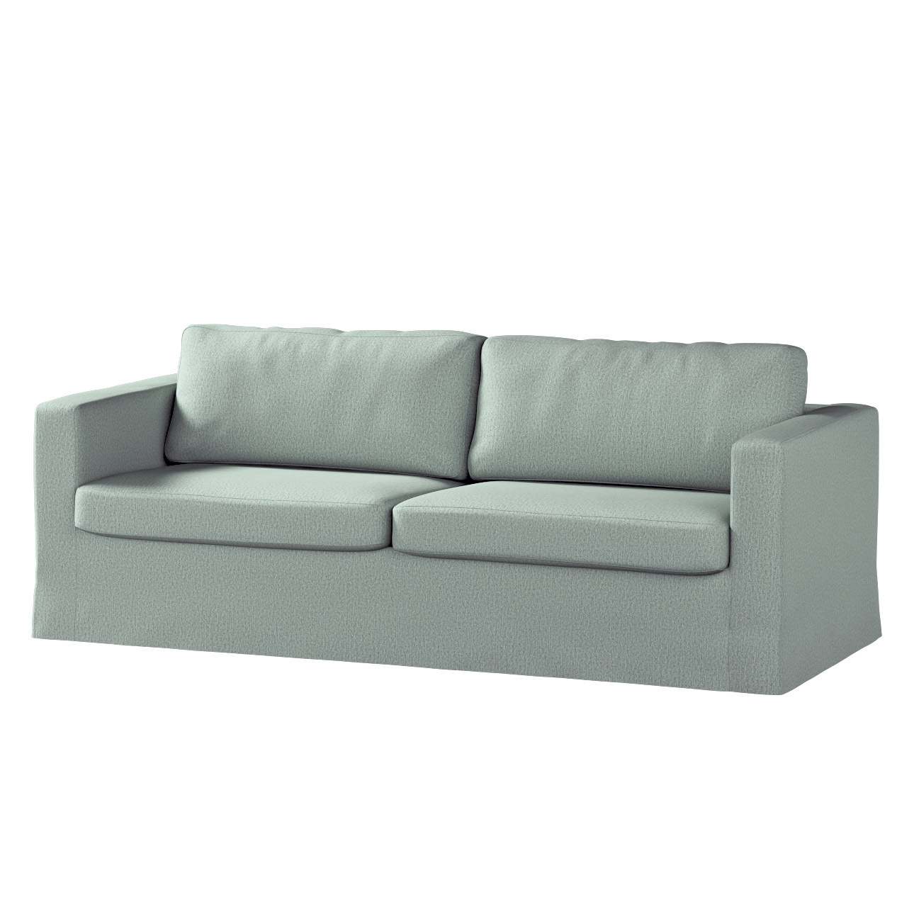 Bezug für Karlstad 3-Sitzer Sofa nicht ausklappbar, lang, eukalyptusgrün, B günstig online kaufen