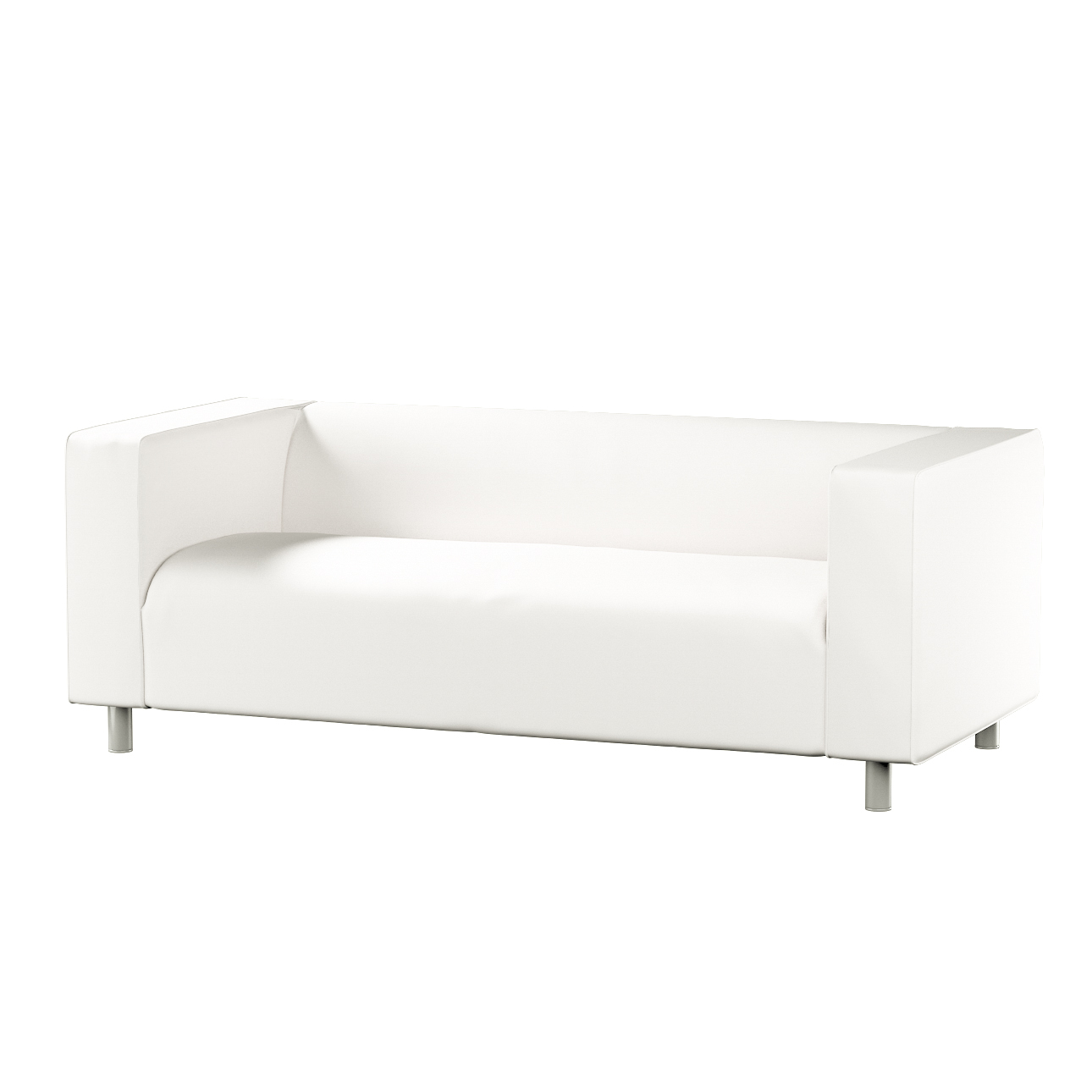 Bezug für Klippan 2-Sitzer Sofa, weiss, Sofahusse, Klippan 2-Sitzer, Cotton günstig online kaufen