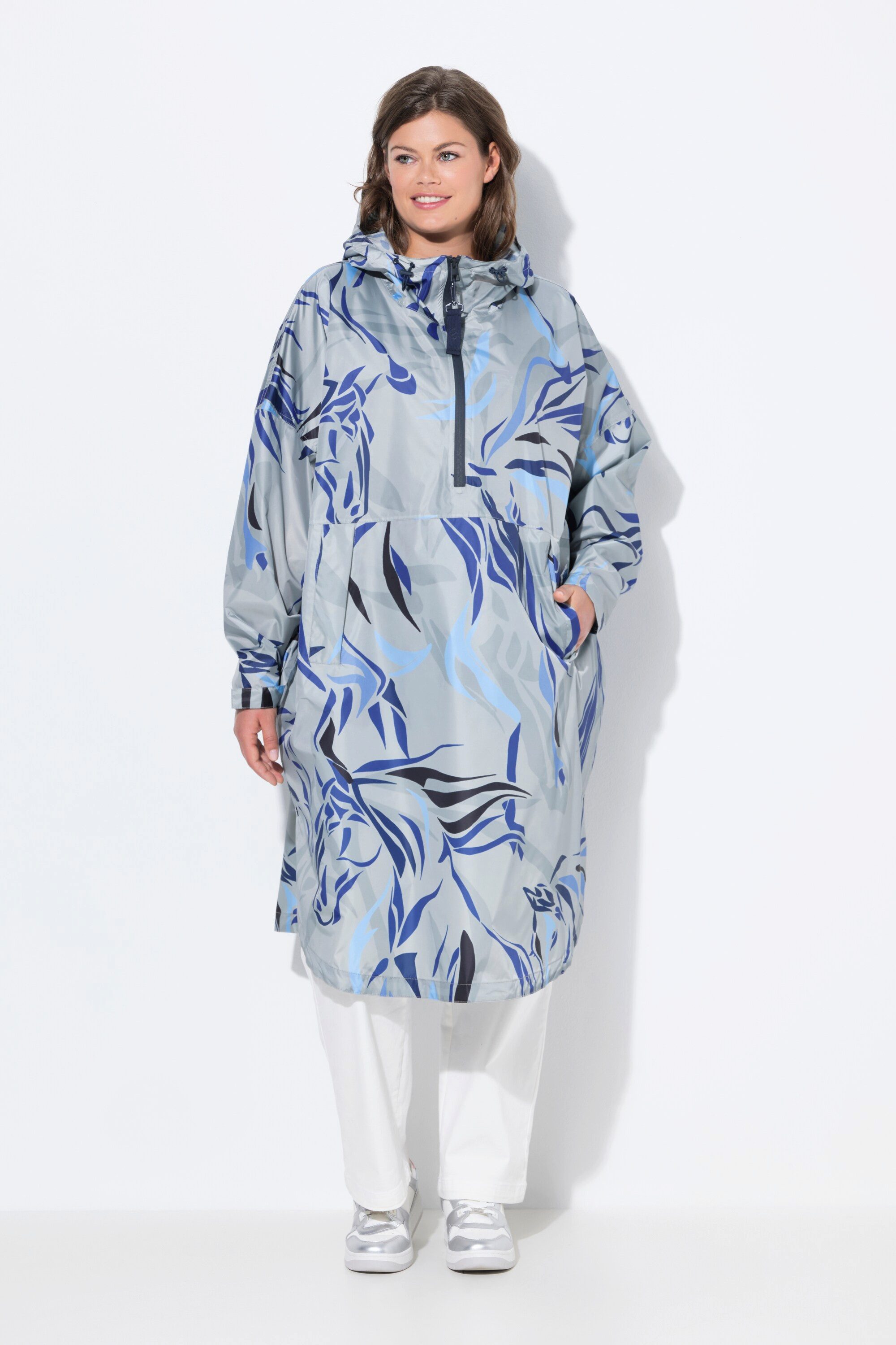 Laurasøn Funktionsjacke Funktions-Regencape Unisex Print Kapuze günstig online kaufen