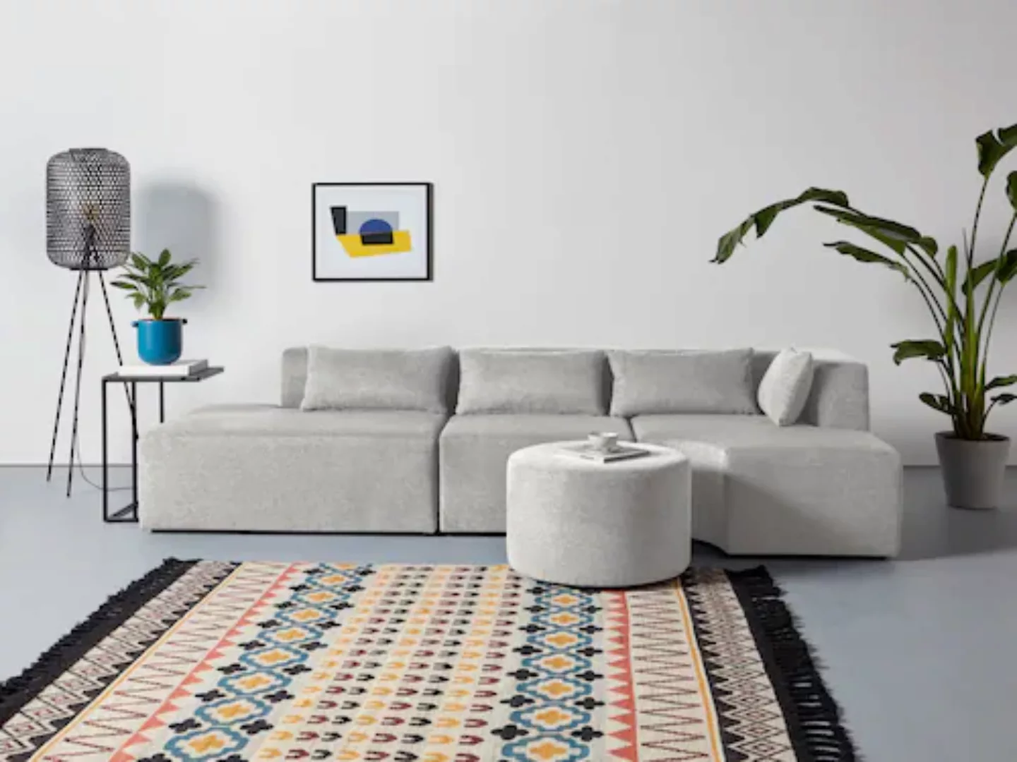 Leonique Ecksofa »Alexane L-Form«, zusammengesetzt aus Modulen, in vielen B günstig online kaufen