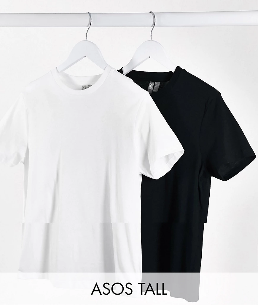 ASOS DESIGN Tall – Ultimate – T-Shirt aus Bio-Baumwolle mit Rundhalsausschn günstig online kaufen