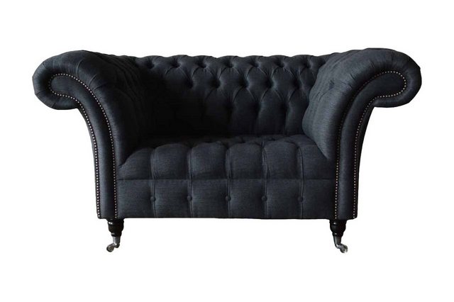 JVmoebel Sofa Couch Polster Sofa Textil Chesterfield Couchen 1,5 Sitzer Ein günstig online kaufen