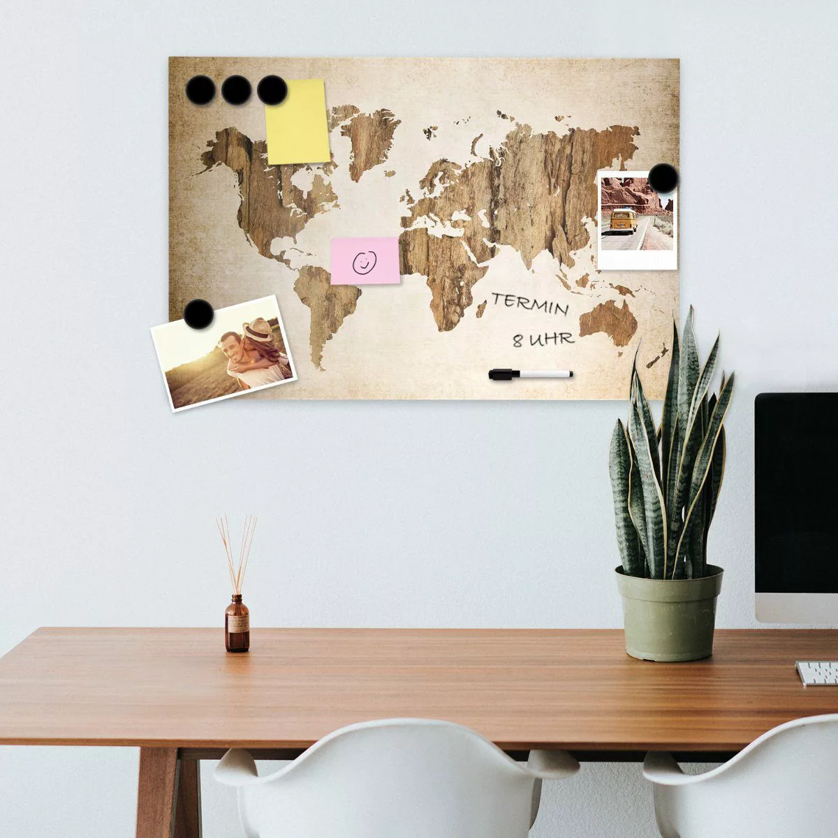 Navaris Tafel Magnetpinnwand Memoboard - 60x40cm günstig online kaufen