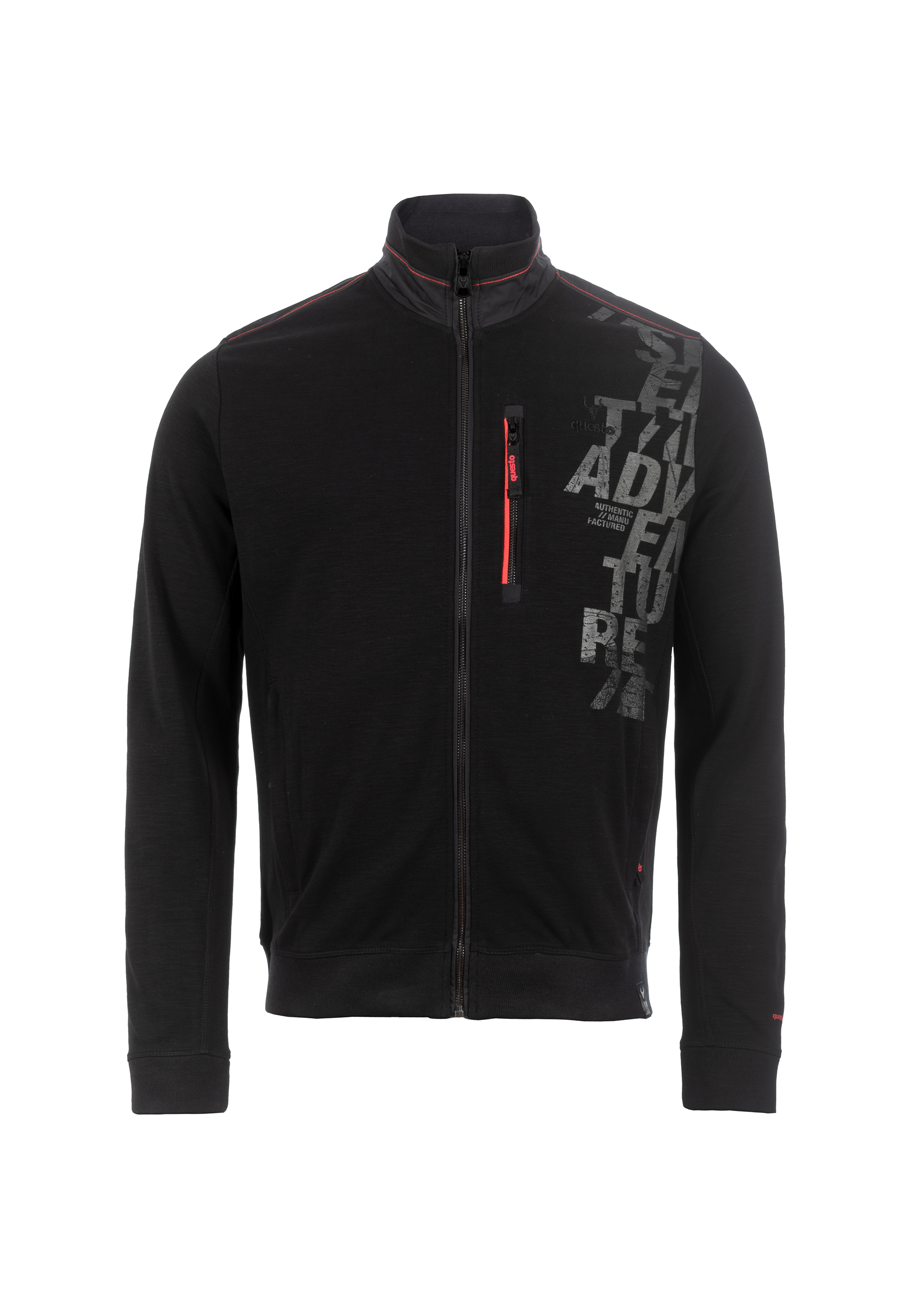 Questo Sweatjacke HilarioQU black günstig online kaufen