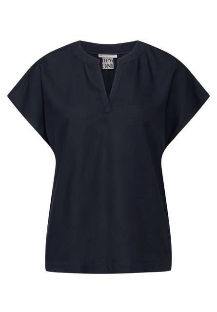 STREET ONE Kurzarmbluse - Bluse - feminines Shirt - Basic Blusenshirt günstig online kaufen