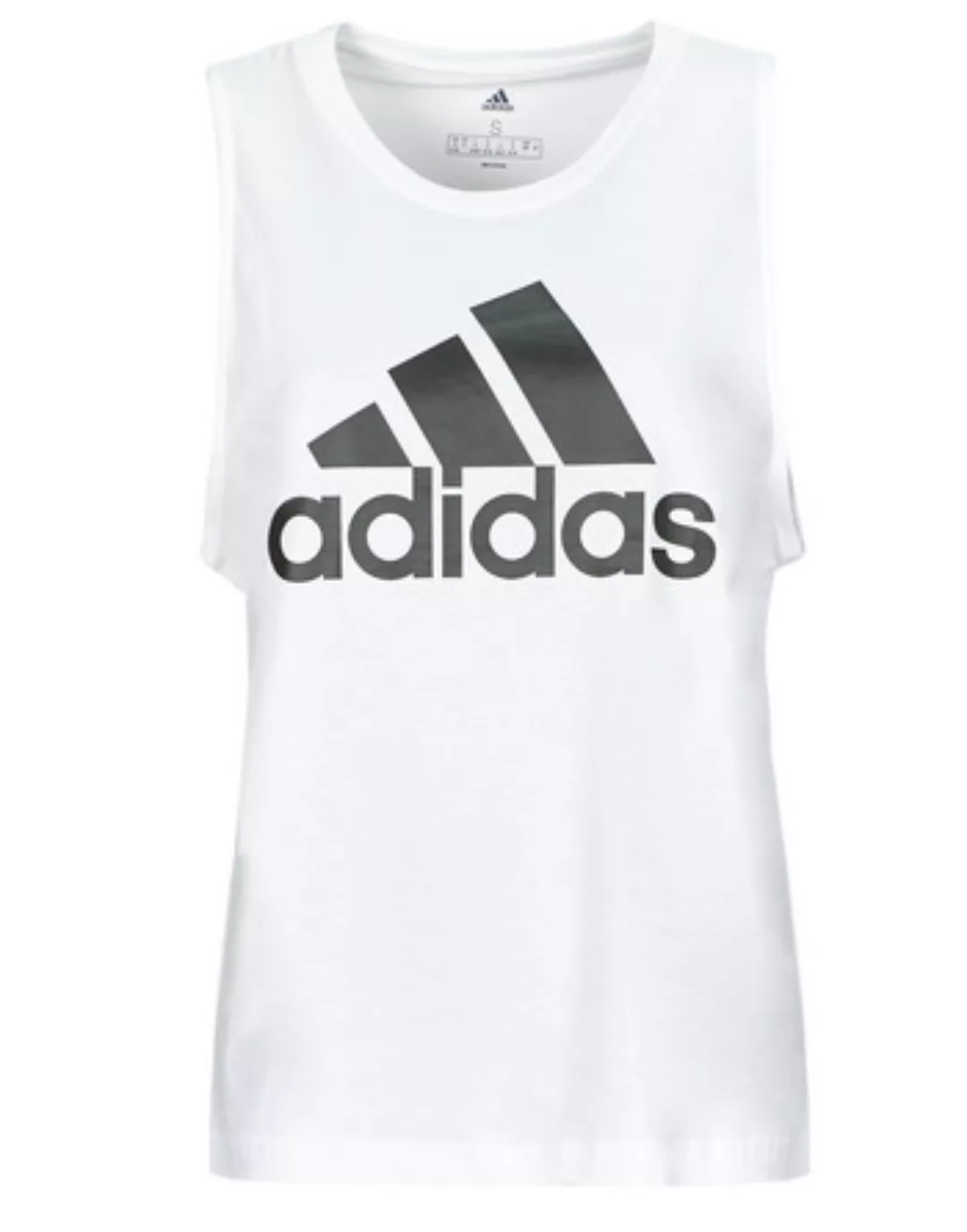 Adidas Bl Ärmelloses T-shirt XL Black / White günstig online kaufen