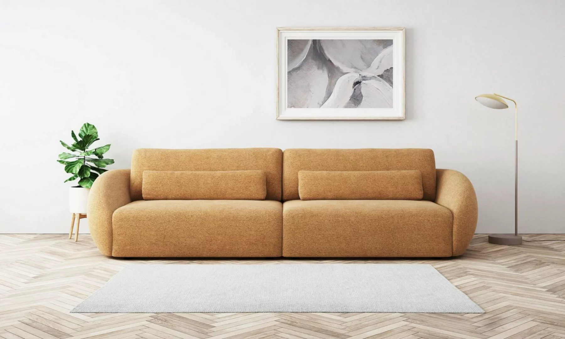 Places of Style Big-Sofa Covile, Breite 306 cm, 2 Zierkissen inklusive, Che günstig online kaufen