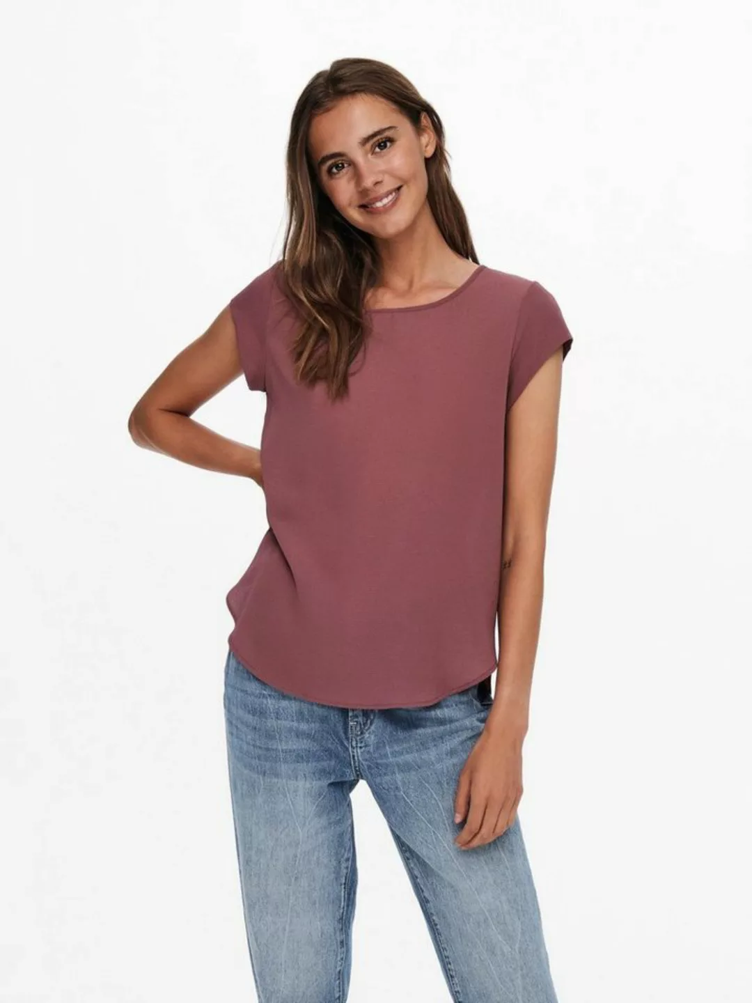 ONLY Kurzarmbluse ONLVIC S/S SOLID TOP NOOS PTM günstig online kaufen