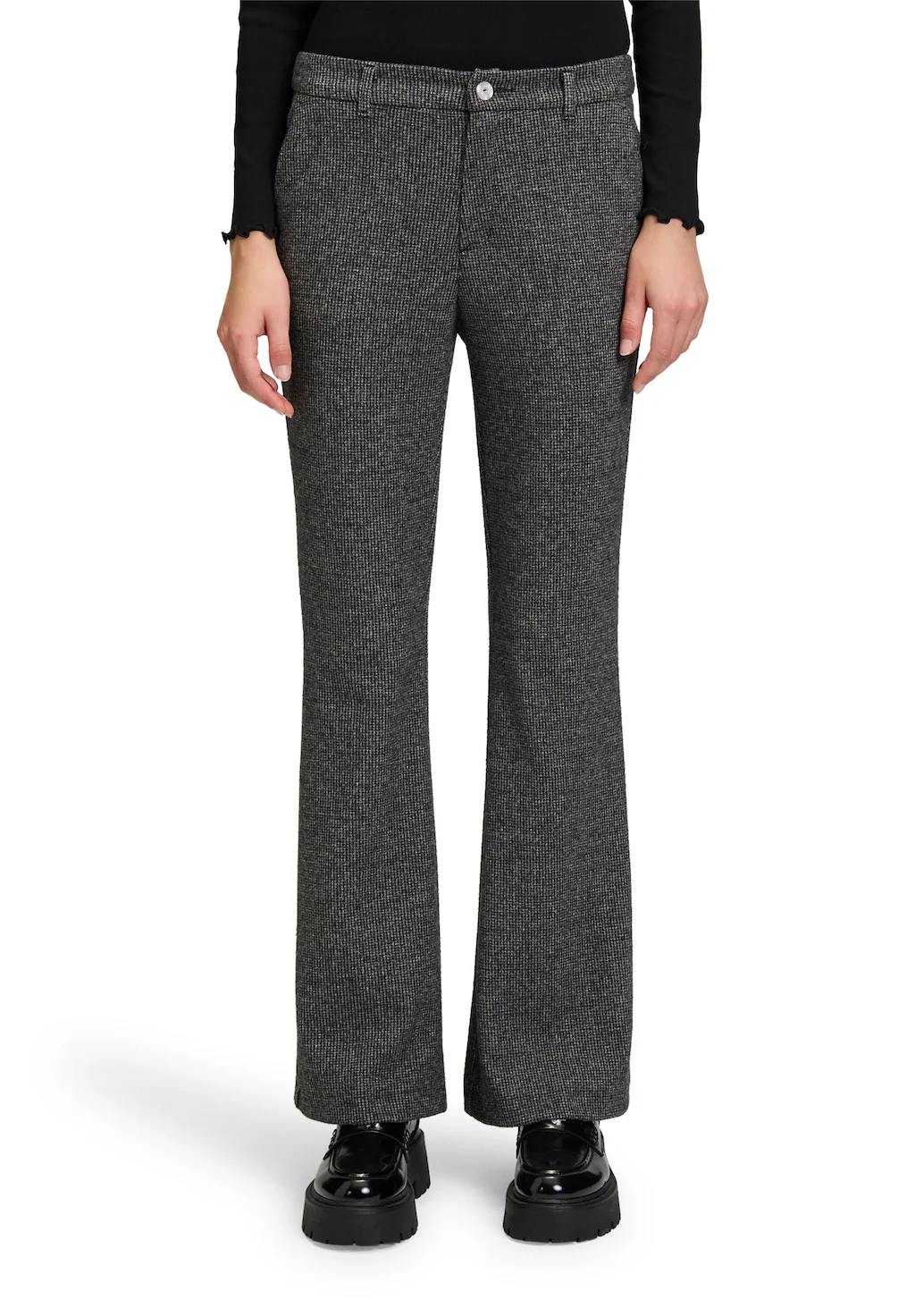 Cartoon Stoffhose "Cartoon Damen Stoffhose mit Bügelfalte" günstig online kaufen