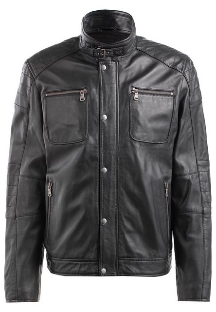 CBL Lederjacke MQ-42988 mit stehkragen günstig online kaufen