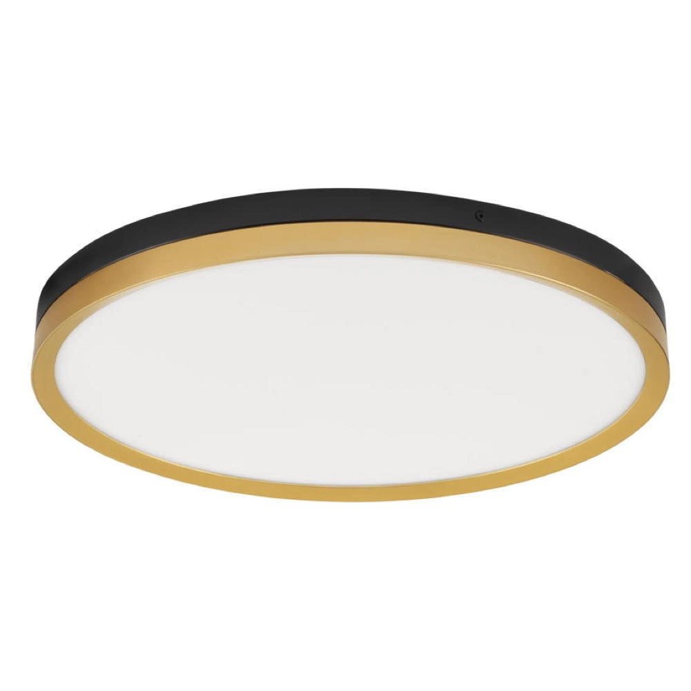 LED Deckenleuchte Cantria in Gold und Schwarz 38W 2198lm günstig online kaufen