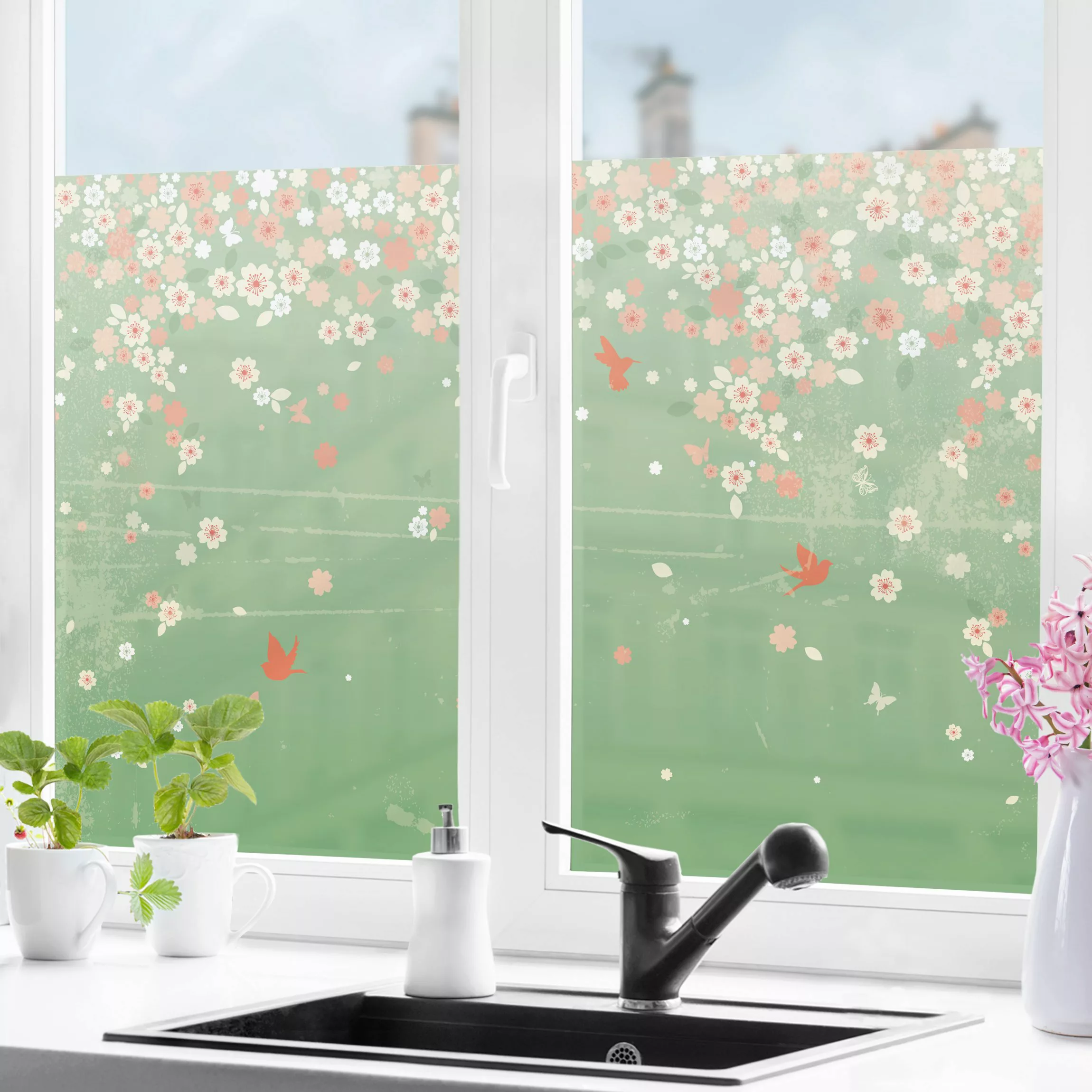 Fensterfolie No.EK236 Spring Background günstig online kaufen